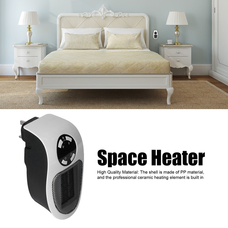 500W Mini Speed Electric Heater Portable Electric Heater with Remote