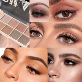 evpct 10 Colors Eye Shadow Palette Eyeshadow Makeup for Women, Nude Pink Mauve Brown Taupe Red Eyeshadow Palette for Velvety Matte Finish Natural Look Eye Shadow sombra de ojos Long Wear Waterproof 06