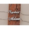HUAN XUN Unique Name Jewelry Gifts Silver Pendant Name Necklace