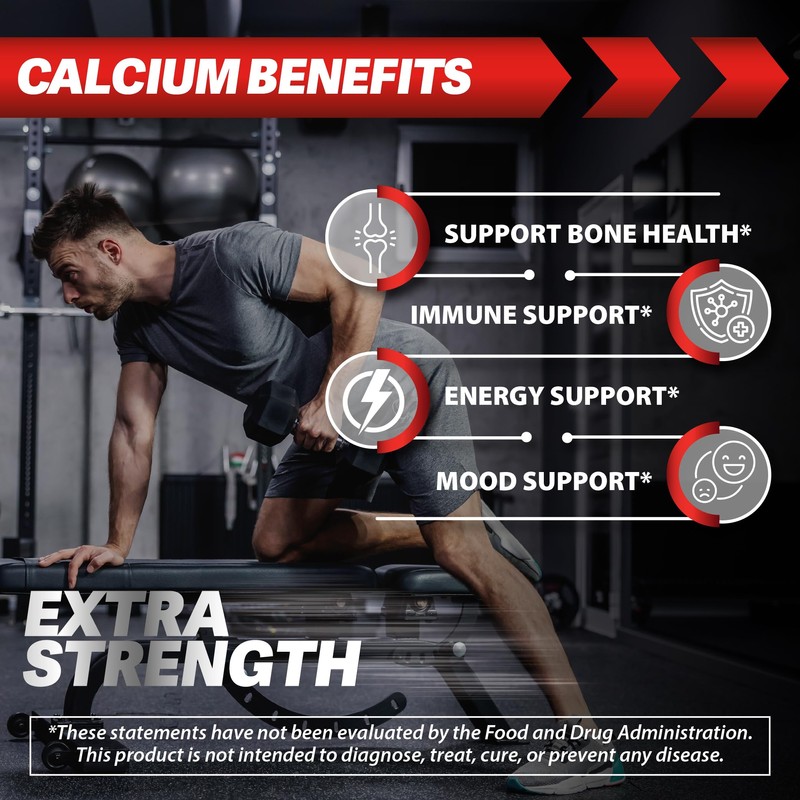 Calcium 1200 mg with 5000 IU Vitamin D3, 100mcg Vitamin