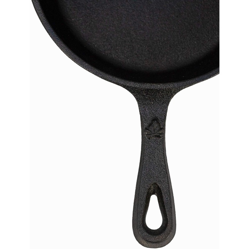 Backcountry Cast Iron Skillet(8 Inch Small Frying Pan + Cloth
