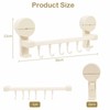 Apradas Kitchen Utensil Rack with Suction Cup, 6 Hooks Kitchen