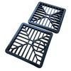 2 x Outdoor Square Drain Covers/Grates - 6" Inch /