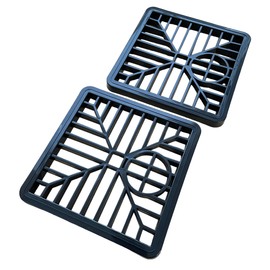2 x Outdoor Square Drain Covers/Grates - 6" Inch / 150cm