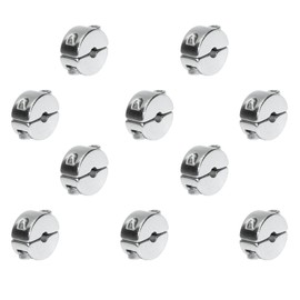Stop Clamp (Separable) Made of Stainless Steel V4A - Rope Clamp Wire Rope Clamp Wire Rope Clamp (4 mm, Pack of 10)