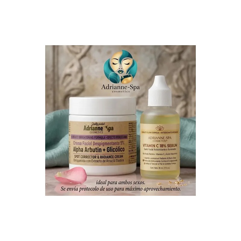 Crema Despigmentante Arbutina + Serum Vit C Regalo