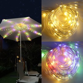LED Parasol Lights LED Leather String Lights Holiday Decoration Colorful Lights Tent Light String
