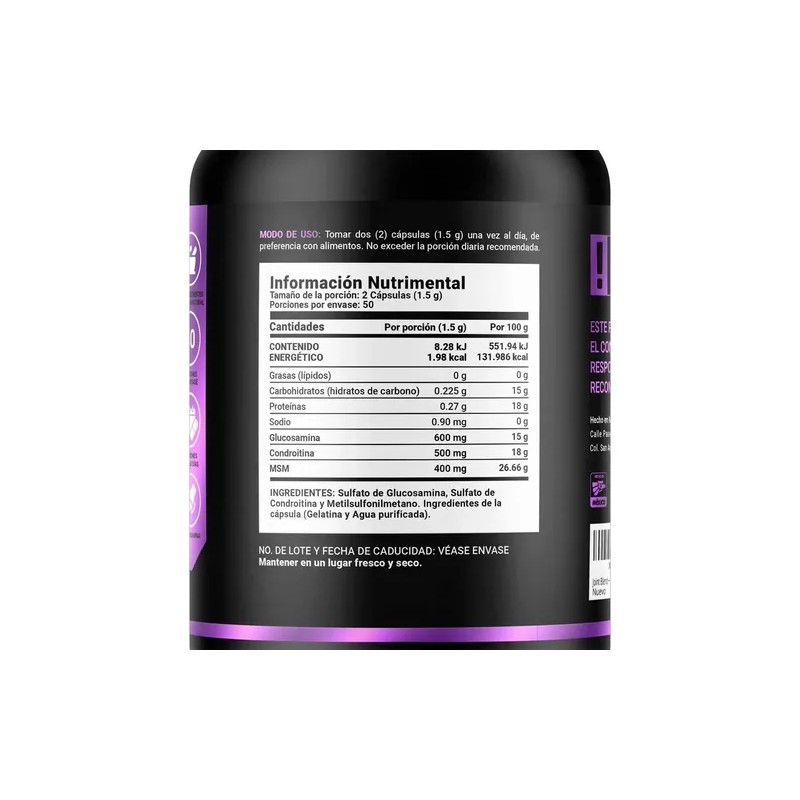 Joint Blend 100 Cápsulas B Life Sin Sabor