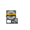 Epson LabelWorks[Matte Yellow/Black 12mm LK-4YBJ]tape compatible with LW-C410 and LW-C613