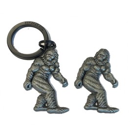 Sasquatch, Yeti, Bigfoot - Sculpted Pewter Magnet & Keychain DUAL PACK For Bigfoot Lovers, Bigfoot Magnet, Makes a Great Gift for Hiking, Camping, Outdoors Fans, Novelty Cryptid Decoration