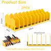JNUYISW Pliers Wrench Organiser, Pack of 2 Yellow Pliers Holder