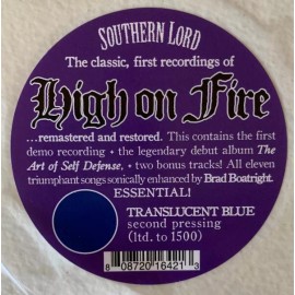 High On Fire - The Art Of Self Defense 2 x LP COLORED Vinyl Album - METAL RECORD