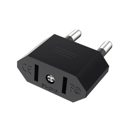 VIEVRE US to EU Adapter, 2 Pin Adapter, USA Germany Plug, Adapter USA, US Adapter EU, America, Mexico, Canada, Egypt, Spain Plug Adapter to EU, USA Adapter Socket (Black)