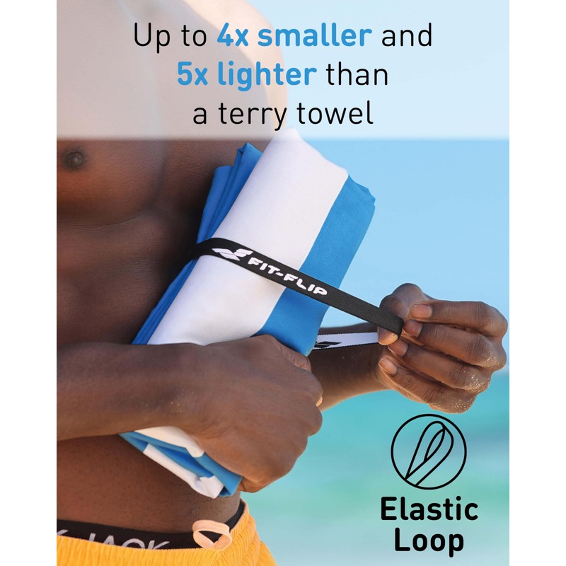 Fit-Flip Beach towel microfibre - large quick dry towels -