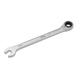 HB 10MM 100-Tooth Combination Ratchet Wrench, 3.6 degree swing arc, extra 15 degree for tight spot, Made in Taiwan WDM010-U