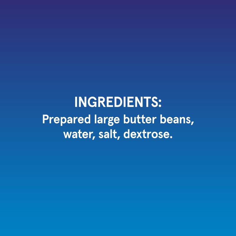 BUSH'S BEST 16 oz Canned Large Butter Beans, Source of