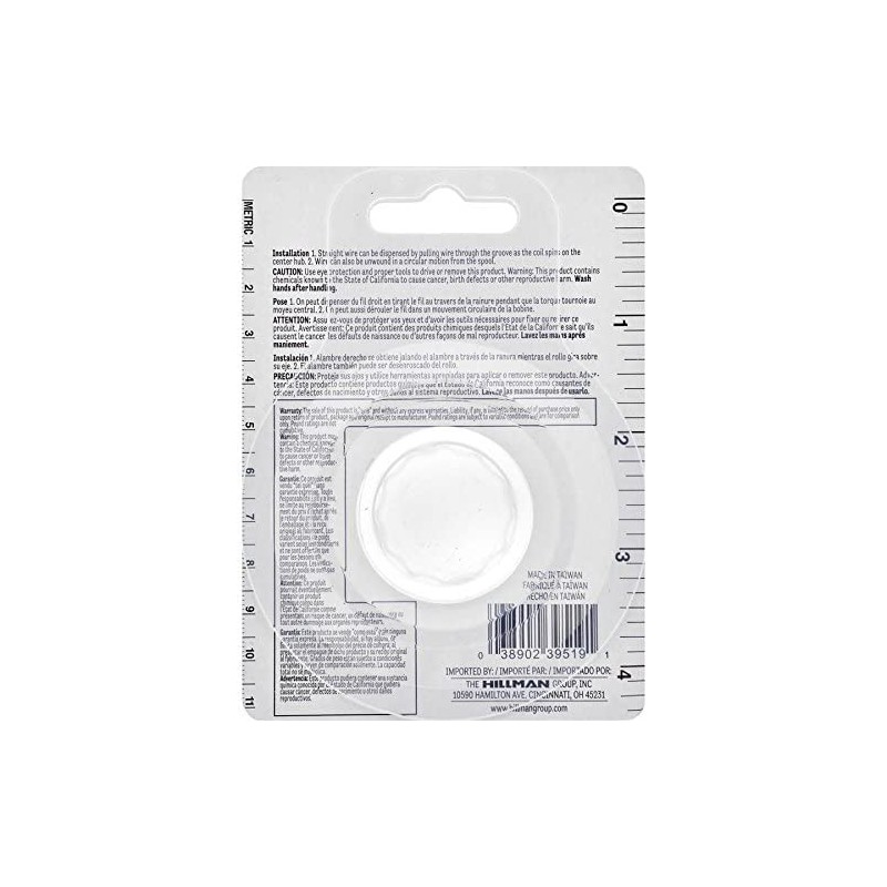 The Hillman Group 123133 19 Gauge Galvanized Steel Wire, 50-Feet,