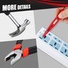 DNA MOTORING 19-Piece Red Tool Set - Portable Household Hand