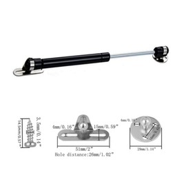 QLXHBOT Gas Struts 120N/26.4lb 10 inch, Gas Springs, Gas Strut, Lift Support, Gas Shocks, Lid Stay, Lid Support,2Pcs