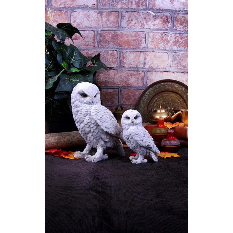 Nemesis Now Snowy Watch Large 20cm, Resin, White, One Size