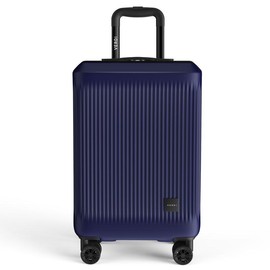 Verdi Luggage 20 Inch Carry On - Bottom Grip Design, Lightweight, Scratch Resistant, PC(polycarbonate) Hardside Suitcase, with 8-Wheel Rolling 360-degree Spinner - Color: Navy
