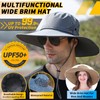 【Oversize XXL】 Sun Hat for Men,【UPF50+Waterproof Wide-Brim】 Boonie-Hat Sun-Hat Fishing-Hat