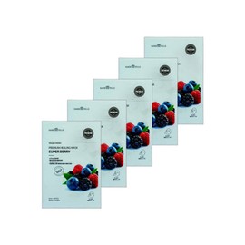 Maritelle Marie & Tell Essence Care Skin Preparation Face Pack High Moisturizing Mask Pack Premium Healing Super Berry 10 sheets 5 sets / 마리앤텔 에센스케어 피부정돈 얼굴팩 고보습 마스크팩 프리미엄힐링 슈퍼베리 10매 5세트