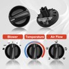 3Pcs AC Heater Blower Fan Control Knob Compatible with 2000