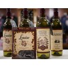 Mulberry Studios Louise Wine Label, 2 Front and Back Labels