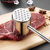 Double Sided Meat Tenderizer Made of 304 Stainless Steel, Durable
