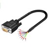 Harissess DB9 Solderless Adapter Plug Breakout Connector with 1.5 m