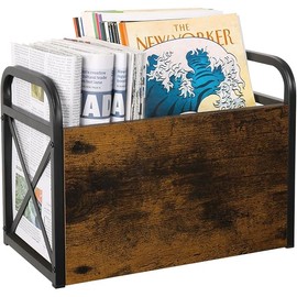 YINMIT Magazine Holder, Magazine Rack Floor, Magazine Storage Basket, Folder Organizer Bin for Books, Newspapers, Tablets