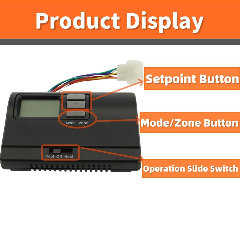 HLUCHY Digital Thermostat Replacement for Coleman 8330D3351 RV Heating Cooling