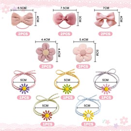 10 Stück Kinder-Haarspangen Und 5 Stück Gänseblümchen-Haargummis, Süßer Und Süßer Haarschmuck, Mädchen-Haarschmuck, Kinder-Haarschmuck