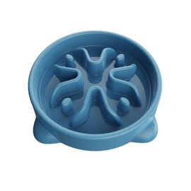 Slow Feeder Dog Bowls Small Breed, Dog Food Bowl Small Dog Anti-Choking Bloat Stop Puzzle Healthy Eating Bowl (Blue, 1 Cup)