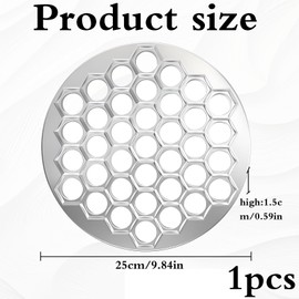 37 Holes Pelmeni Shape, Manti Shape, Pelmeni Maker, Dumpling Maker, Filled Dumpling Cookie Cutter Ravioli Pelmeni Tortellini, Pelmeniza Metal Mould Pasta Dough Press for Cooking, DIY Mould
