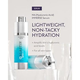 ALASTIN Skincare Suero facial hidratante IMMERSE de ácido hialurónico (1 onza), suero restaurador que combate la piel seca y deshidratada, para una pi