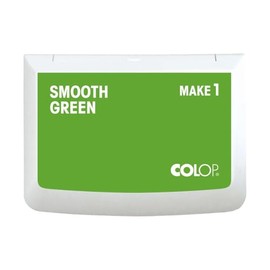COLOP Make Series, Ink Stamp Pads, with Non-Toxic Premium Ink, Water-Based Acid-Free (Smooth Green, Make 1-1-15/16" x 3-1/2")