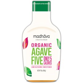 Madhava Naturally Sweet Organic Agave Five Low-Glycemic Sweetener, 16 Ounce