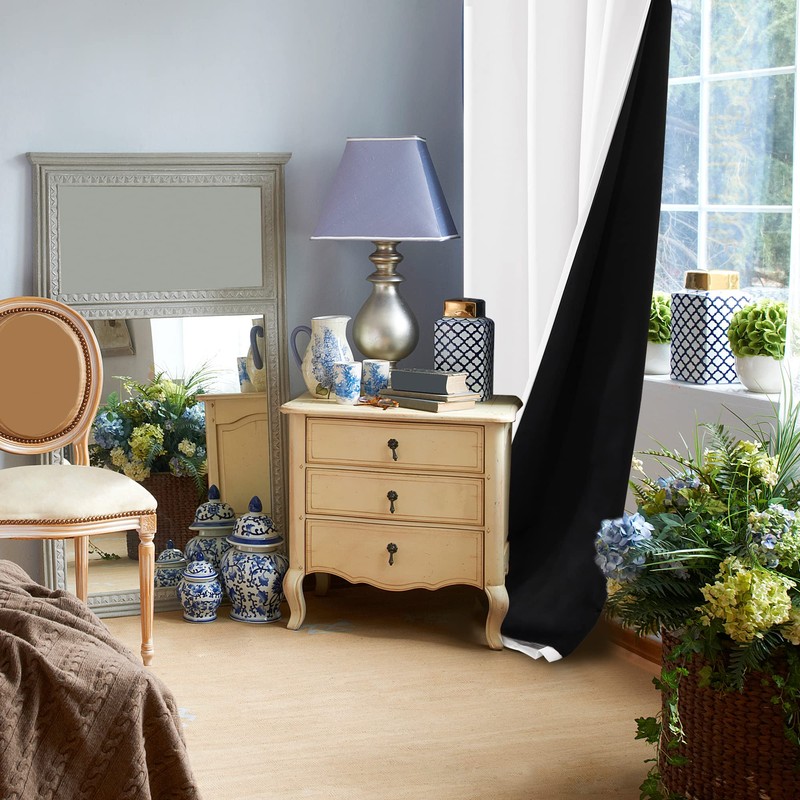 Deconovo 100% Blackout Curtains - 2 Layers, Thermal Insulated, Noise-Reducing