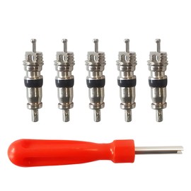 JNNJ 6 Piece Tyre Valve Stem Retraction Tool, Car Tyre Valve Puller Lever Extractor Repair Tool Set, Tyre Valve Inserts for Car, Motorcycle, Bicycle