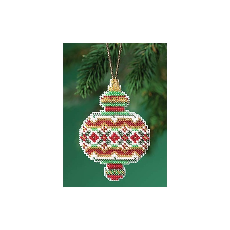 Mill Hill Counted Cross Stitch Ornament Kit 2.5"X3.5"-Ruby Diamond (14