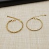 JSEA 4 5mm Stainless Steel Chain Bracelet Twist Rope Bracelet