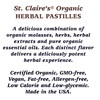 St. Claire's Organic Herbal Pastilles, (Clove, 8 Ounce Refill Bag)