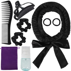 Diadema Con Rizador Sin Calor Rizador De Pelo Sin Calor Para Dormir Rizos Nocturnos Set De Rizador Sin Calor De Satén Para Cabello Largo 1 Unidad