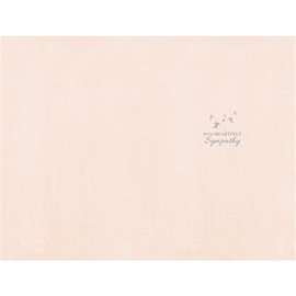 Carte Blanche 'Loss of your Mum' Sympathy Card - Countryside & Butterflies with Sentiment Verse Embossed with Foil Details - Eco-Friendly