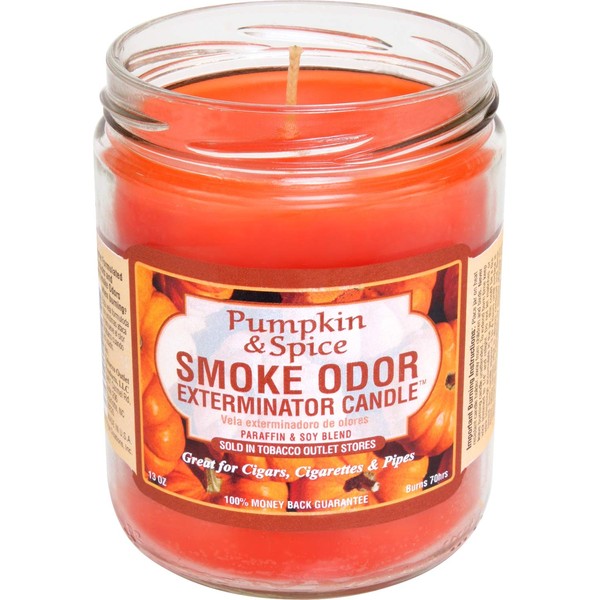 Smoke Odor Exterminator, Pumpkin & Spice Candle, 13 oz, 13