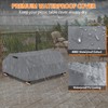 STARTWO Waterproof Picnic Table Cover Outdoor Patio Table Bench Covers