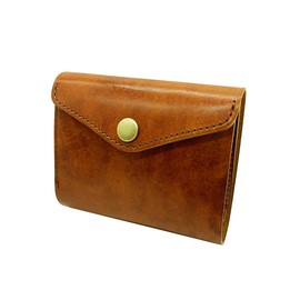 STUDIUM Wallet, Small Wallet, All-in-One, Compact, Bills Won't Break, Time Shortened, Foldable, Open Vertically, Made in Japan, Genuine Leather, Kip Nume Leather, Antique Style, Studium, Bleed Micro