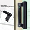 Young Dance Aluminum Sliding Door Handle - 8" Glass Door
